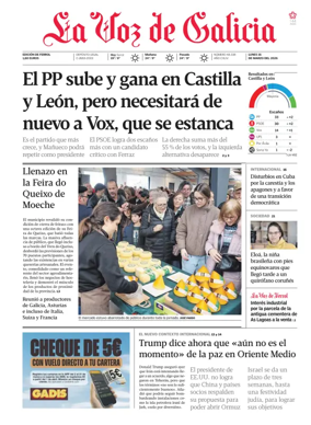 Cover of La Voz de Galicia (Ferrol)