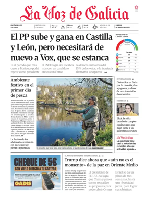 Cover of La Voz de Galicia (Monforte)