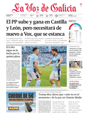 Cover of La Voz de Galicia (Vigo)