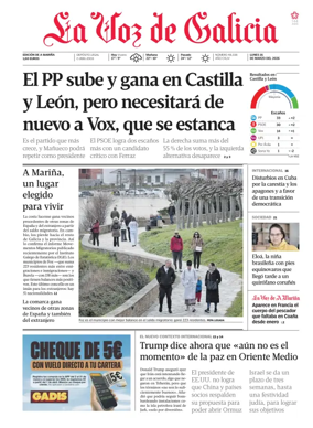 Cover of La Voz de Galicia (Viveiro)