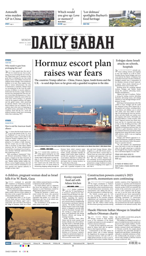 Cover of Daily Sabah (Turkey)