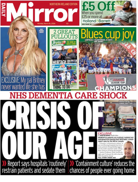 Cover of Daily Mirror (Northern Ireland)