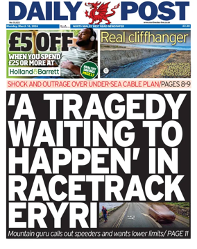 Cover of Daily Post (North Wales)