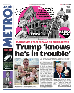 Cover of Metro (UK)
