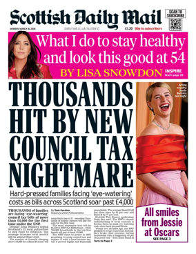 Cover of Scottish Daily Mail