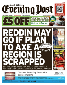 Cover of South Wales Evening Post