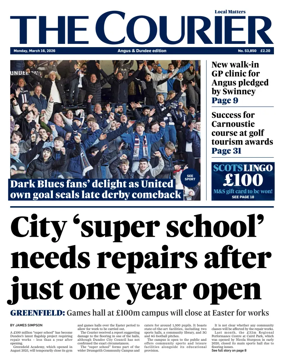 Cover of The Courier & Advertiser (Angus and Dundee)