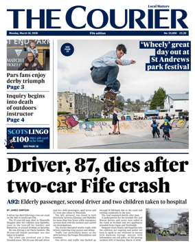Cover of The Courier & Advertiser (Fife Edition)