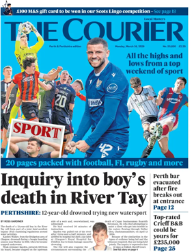 Cover of The Courier & Advertiser (Perth and Perthshire Edition)