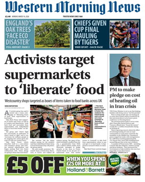 Cover of Western Morning News