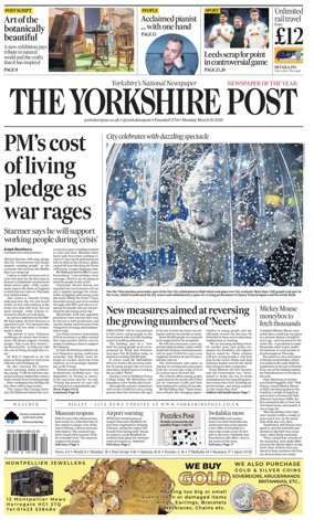 Cover of Yorkshire Post