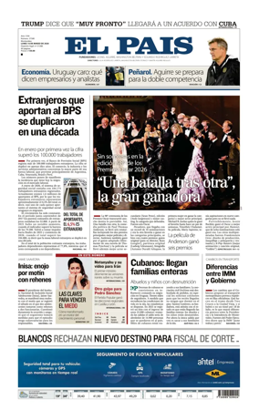 Cover of El Pais (Uruguay)