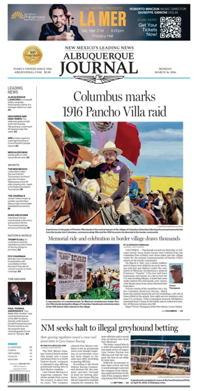 Cover of Albuquerque Journal