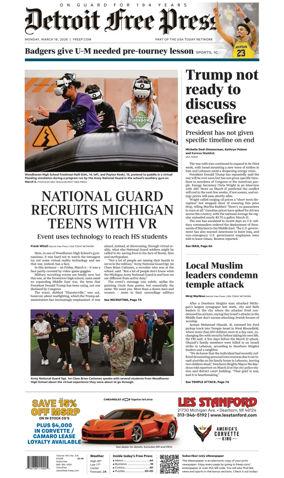 Cover of Detroit Free Press