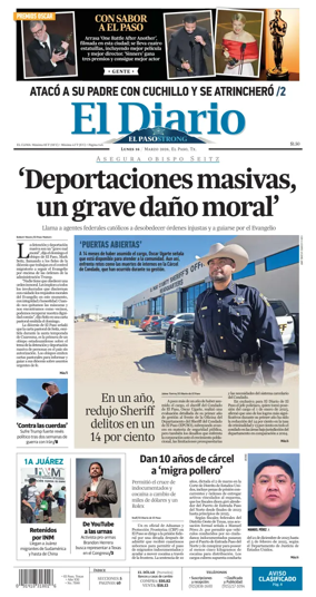 Cover of El Diario de El Paso