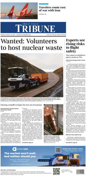 Cover of Great Falls Tribune