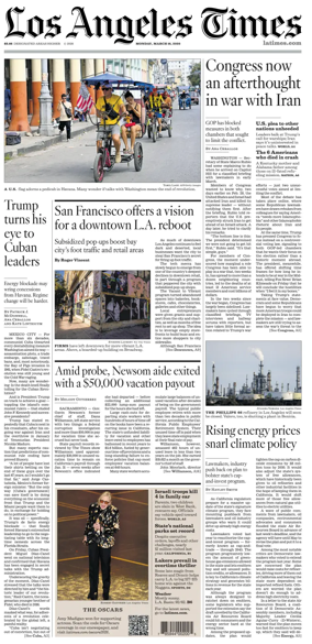 Cover of Los Angeles Times