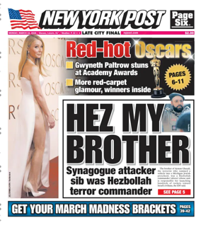 Cover of New York Post