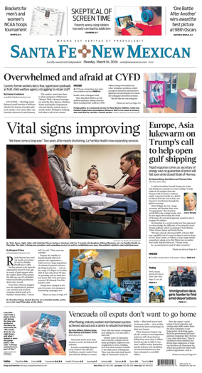 Cover of Santa Fe New Mexican