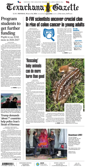 Cover of Texarkana Gazette