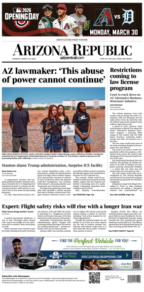 Cover of The Arizona Republic