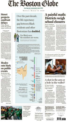 Cover of The Boston Globe