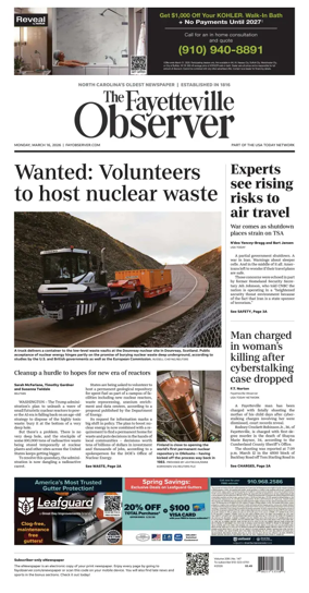 Cover of The Fayetteville Observer