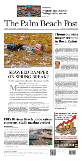 Cover of The Palm Beach Post