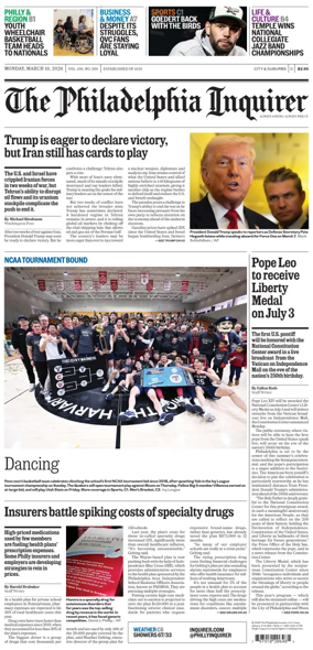 Cover of The Philadelphia Inquirer