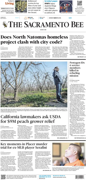 Cover of The Sacramento Bee