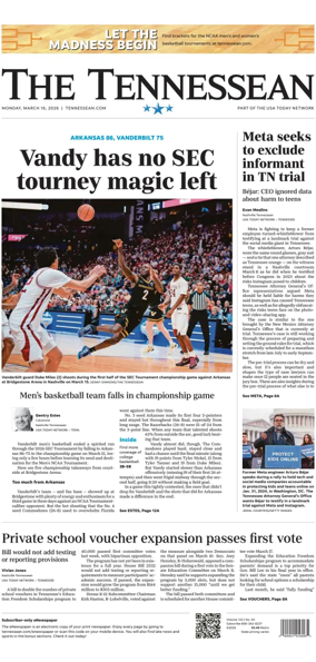 Cover of The Tennessean