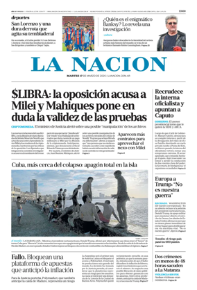 Cover of La Nacion