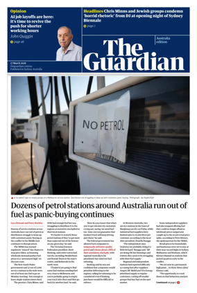 Cover of The Guardian Australia