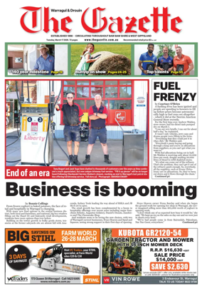 Cover of Warragul & Drouin Gazette
