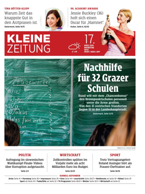 Cover of Kleine Zeitung Steiermark