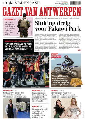Cover of Gazet van Antwerpen Stad en Rand