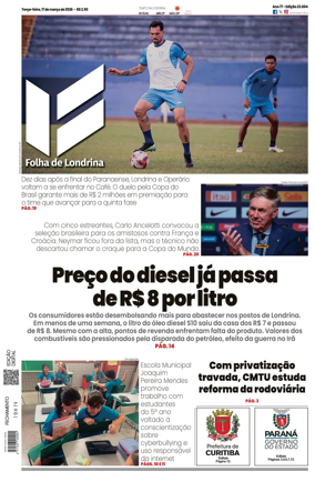 Cover of Folha de Londrina