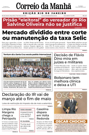 Cover of Jornal Correio da Manha