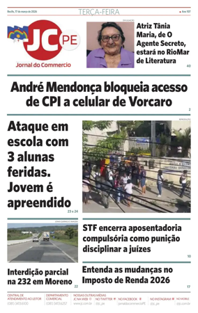Cover of Jornal do Commercio