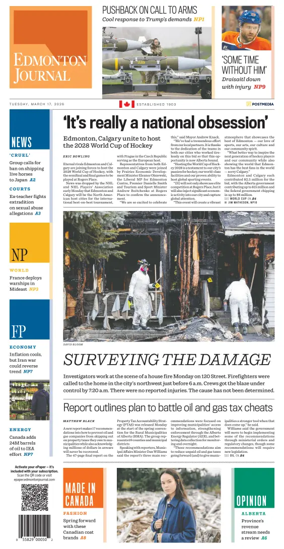 Cover of Edmonton Journal
