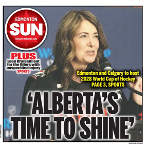 Cover of Edmonton Sun