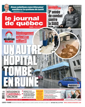Cover of Le Journal de Quebec