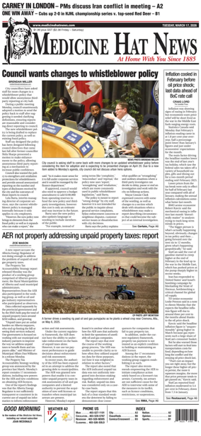 Cover of Medicine Hat News
