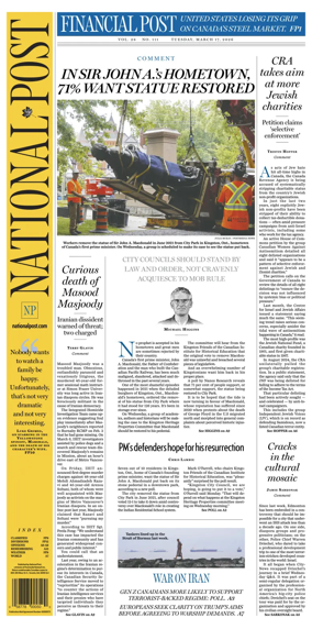 Cover of National Post - (Latest Edition)