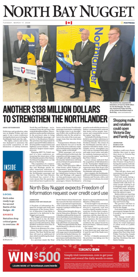 Cover of North Bay Nugget