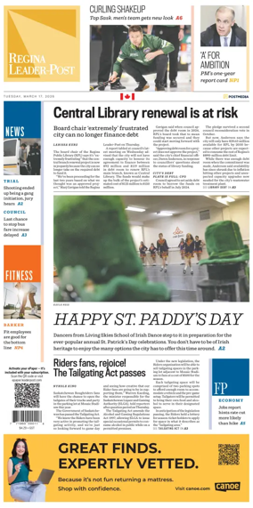 Cover of Regina Leader-Post