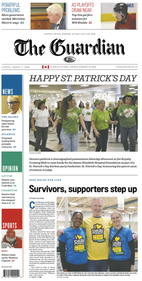 Cover of The Guardian (Charlottetown)