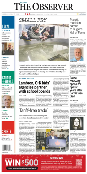 Cover of The Observer (Sarnia)