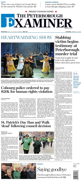 Cover of The Peterborough Examiner