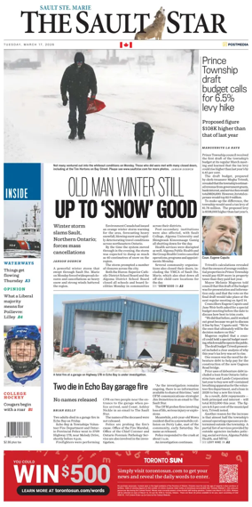 Cover of The Sault Star